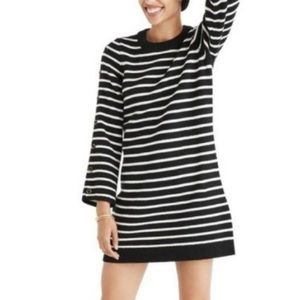 Madewell merino wool striped sweater dress (S)